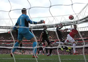 Arsenal V Stoke City 2015-16 Prints: Giroud's Brace: Arsenal Dominate Stoke City (2015-16)