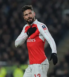 15/16 Hull City V Arsenal FA Cup Prints: Giroud's Brace: Arsenal Overcome Hull City in FA Cup Fifth Round Replay