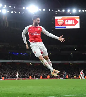 Arsenal V Manchester City 2015-16 Prints: Giroud's Brace: Arsenal Triumphs Manchester City in Premier League Showdown (December 2015)