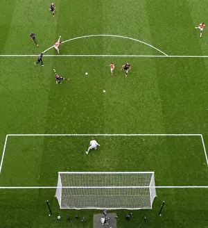 Arsenal V Liverpool 2014-15 Prints: Giroud's Brace: Arsenal's 4-Goal Thrashing of Liverpool (2014-15)