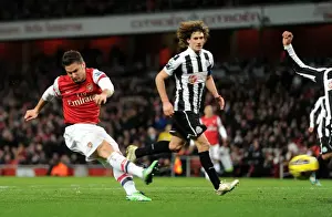 Arsenal V Newcastle United 2012-13 Prints: Giroud's Brace: Arsenal's Dominance over Newcastle United (2012-13)