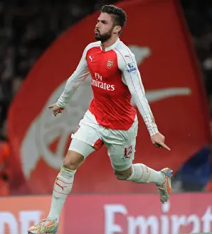 Arsenal V Manchester City 2015-16 Prints: Giroud's Brace: Arsenal's Premier League Victory Over Manchester City