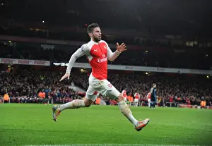 Arsenal V Manchester City 2015-16 Prints: Giroud's Brace: Arsenal's Thrilling Victory Over Manchester City in the Premier League