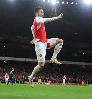 Arsenal V Manchester City 2015-16 Prints: Giroud's Brace: Arsenal's Victory Over Manchester City (2015-16)