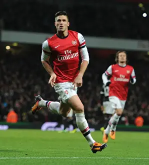 Arsenal V Southampton 2013-14 Prints: Giroud's Brace: Arsenal's Victory Over Southampton in the 2013-14 Premier League