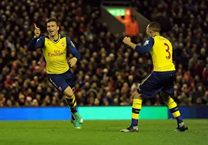Liverpool V Arsenal 2014/15 Prints: Giroud's Brace: Dramatic Arsenal Comeback at Anfield (Liverpool vs)