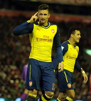 Liverpool V Arsenal 2014/15 Prints: Giroud's Brace: Dramatic Arsenal Comeback Against Liverpool in Premier League 2014/15