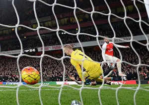 Arsenal V Manchester City 2015-16 Prints: Giroud's Dramatic Goal: Arsenal's Victory Over Manchester City