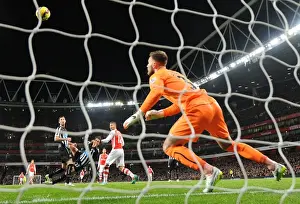 Arsenal V Newcastle United 2014/15 Prints: Giroud's Dramatic Last-Minute Goal: Arsenal Edge Past Newcastle United in the Premier League