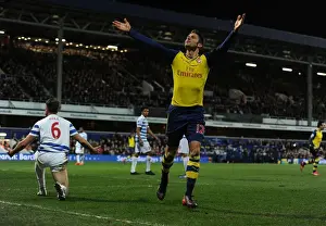 Queens Park Rangers V Arsenal 2014-15 Prints: Giroud's First Goal: Arsenal's Victory Over Queens Park Rangers in Premier League 2014-15