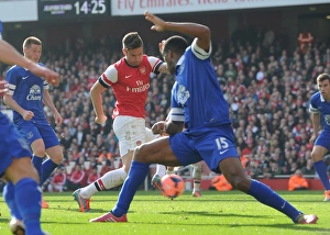 Arsenal V Everton - FA Cup 2014 Prints: Giroud's Game-Winning Goal: Arsenal vs. Everton, FA Cup Quarter-Final