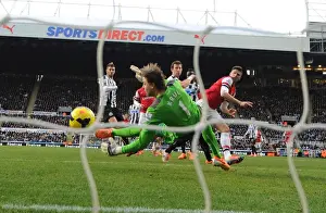 Newcastle United V Arsenal 2013-14 Prints: Giroud's Game-Winning Leap: Arsenal's Victory over Newcastle United, 2013-14