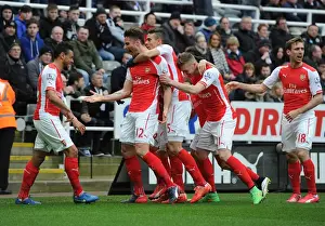 Giroud's Glory: Arsenal's Victory Over Newcastle United (2014/15) - A Celebratory Moment
