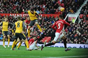 Manchester United V Arsenal 2016-17 Prints: Giroud's Header: Arsenal's Victory Over Manchester United (2016-17)