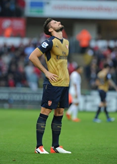 Swansea City V Arsenal 2015-16 Prints: Giroud's Performance: Swansea City vs Arsenal, Premier League 2015-16
