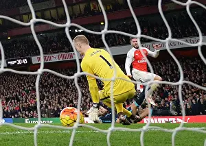 Arsenal V Manchester City 2015-16 Prints: Giroud's Strike: Arsenal's Dramatic Comeback Against Manchester City (2015-16)