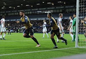West Bromwich Albion v Arsenal 2015-16 Collection: Giroud's Strike: Arsenal's Victory over West Bromwich Albion in the Premier League (2015-16)