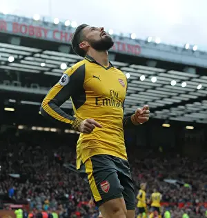 Manchester United V Arsenal 2016-17 Prints: Giroud's Stunner: Arsenal's Game-Winning Goal at Old Trafford