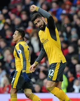 Images Dated 19th November 2016: Giroud's Thriller: Arsenal's Dramatic Comeback Win Against Manchester United in the Premier League