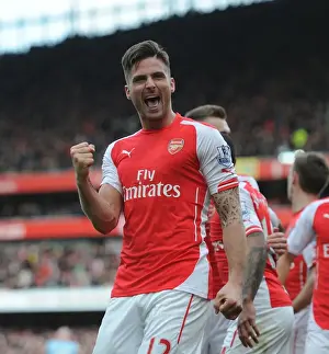 Arsenal V West Ham United 2014/15 Prints: Giroud's Thriller: Arsenal's Dramatic Comeback Win Against West Ham United