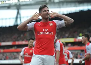 Arsenal V West Ham United 2014/15 Prints: Giroud's Thriller: Arsenal's Dramatic Comeback Win Against West Ham United
