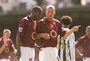 Glory Days: Ljungberg and Lauren Celebrate Arsenal's 2-0 Victory over Newcastle United, Highbury, 2005