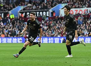 Aston Villa V Arsenal 2022-23 Prints: Own Goal by Aston Villa's Martinez Gifts Arsenal a Triumphant Third at Villa Park