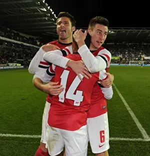Reading V Arsenal - Capital One Cup 2012-13 Prints: Four Goal Blitz: Walcott, Giroud