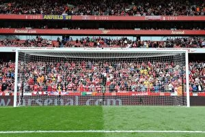 The goal in the North Bank. Arsenal 1: 2 Aston Villa. Barclays Premier League