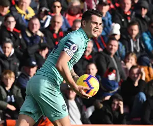 AFC Bournemouth V Arsenal 2018-19 Prints: Granit Xhaka in Action: AFC Bournemouth vs Arsenal FC, Premier League 2018-19