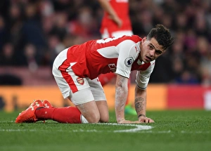 Arsenal V West Ham United 2016-17 Prints: Granit Xhaka in Action: Arsenal vs. West Ham United, Premier League 2016-17