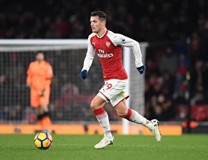 Arsenal v Huddersfield Town 2017-18 Collection: Granit Xhaka in Action: Arsenal vs. Huddersfield Town, Premier League 2017-18
