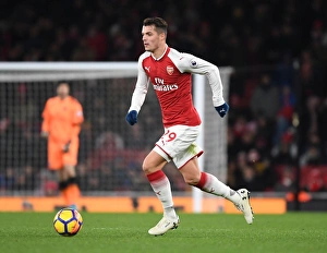 Arsenal V Huddersfield Town 2017-18 Prints: Granit Xhaka in Action: Arsenal vs. Huddersfield Town, Premier League 2017-18