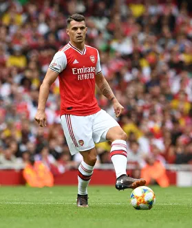 Granit Xhaka in Action: Arsenal vs. Olympique Lyonnais at Emirates Cup 2019