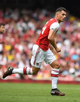 Granit Xhaka in Action: Arsenal vs. Olympique Lyonnais at Emirates Cup 2019