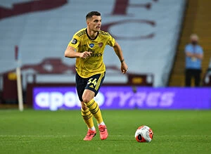 Images Dated 22nd July 2020: Granit Xhaka in Action: Arsenal vs. Aston Villa, Premier League 2019-2020