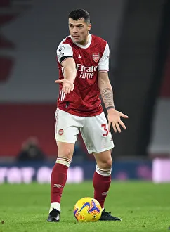 Granit Xhaka in Action: Arsenal vs. Wolverhampton Wanderers (Premier League 2020-21, Emirates Stadium) - Behind Closed Doors