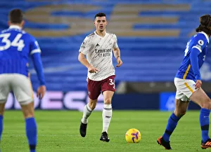Brighton And Hove Albion V Arsenal 2020-21 Prints: Granit Xhaka in Action: Arsenal vs. Brighton & Hove Albion, Premier League 2020-21
