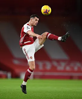 Granit Xhaka in Action: Arsenal vs. Newcastle United, Premier League 2020-21 (Behind Closed Doors)