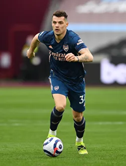 Granit Xhaka in Action: Arsenal vs. West Ham United, Premier League 2020-21