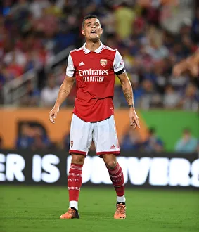 Arsenal V Chelsea - Florida Cup 2022-23 Prints: Granit Xhaka in Action: Arsenal vs. Chelsea - Florida Cup 2022-23