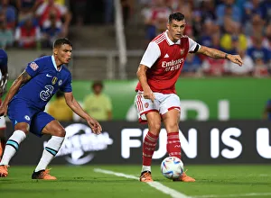 Arsenal V Chelsea - Florida Cup 2022-23 Prints: Granit Xhaka in Action: Arsenal vs. Chelsea - Florida Cup 2022-23