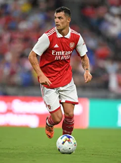 Arsenal V Everton - Pre Season 2022-23 Prints: Granit Xhaka in Action: Arsenal vs. Everton Pre-Season Clash (Baltimore, 2022)