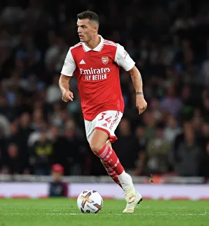 Granit Xhaka in Action: Arsenal vs. Aston Villa, Premier League 2022-23