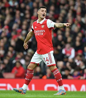 Granit Xhaka in Action: Arsenal vs. Brentford, Premier League 2022-23