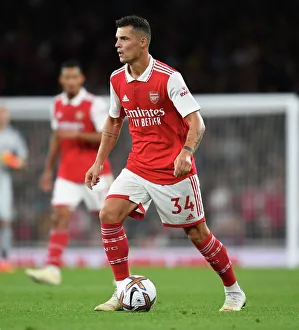 Granit Xhaka in Action: Arsenal vs Aston Villa, Premier League 2022-23