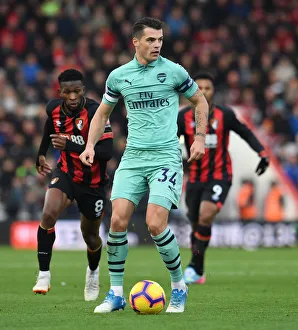 Granit Xhaka: In Action for Arsenal vs Bournemouth, Premier League 2018-19