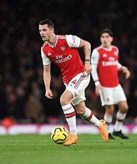 Images Dated 6th December 2019: Granit Xhaka in Action: Arsenal vs Brighton & Hove Albion, Premier League 2019-20