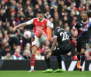 Arsenal V Crystal Palace 2022-23 Prints: Granit Xhaka in Action: Arsenal vs Crystal Palace, Premier League 2022-23