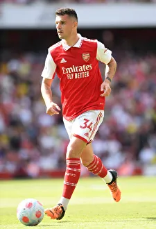 Granit Xhaka in Action: Arsenal vs Everton, Premier League 2021-22